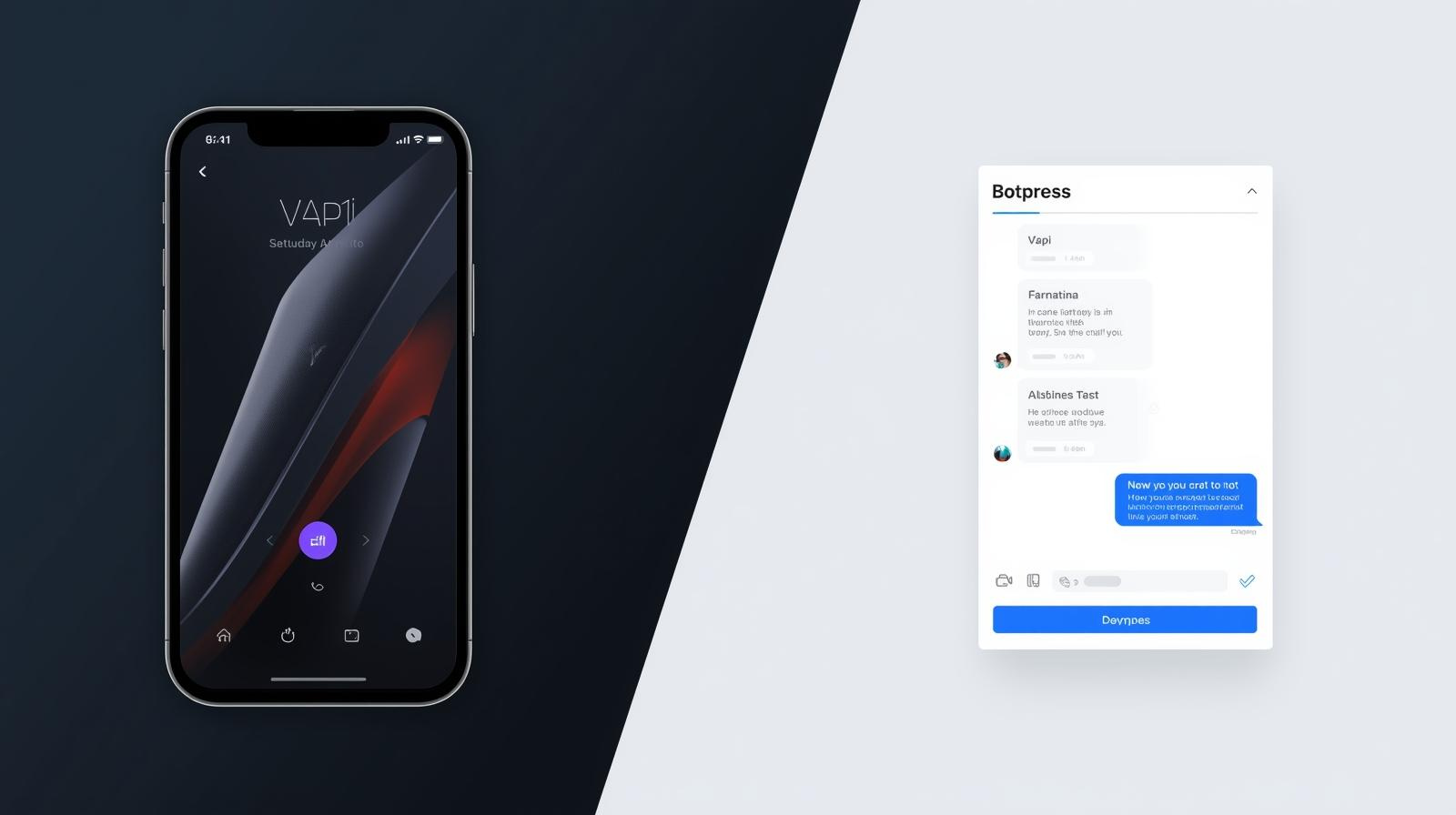 AI Voice Receptionist Mockup